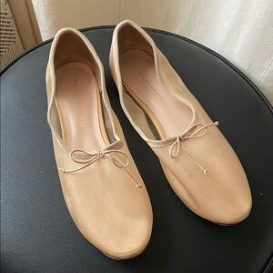 Loeffler Randall Landon Caramel Mesh Ballet Flat